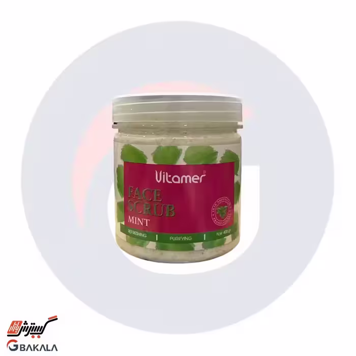 ماسک اسکراب نرم کننده صورت نعنا ویتامر 400 گرمی