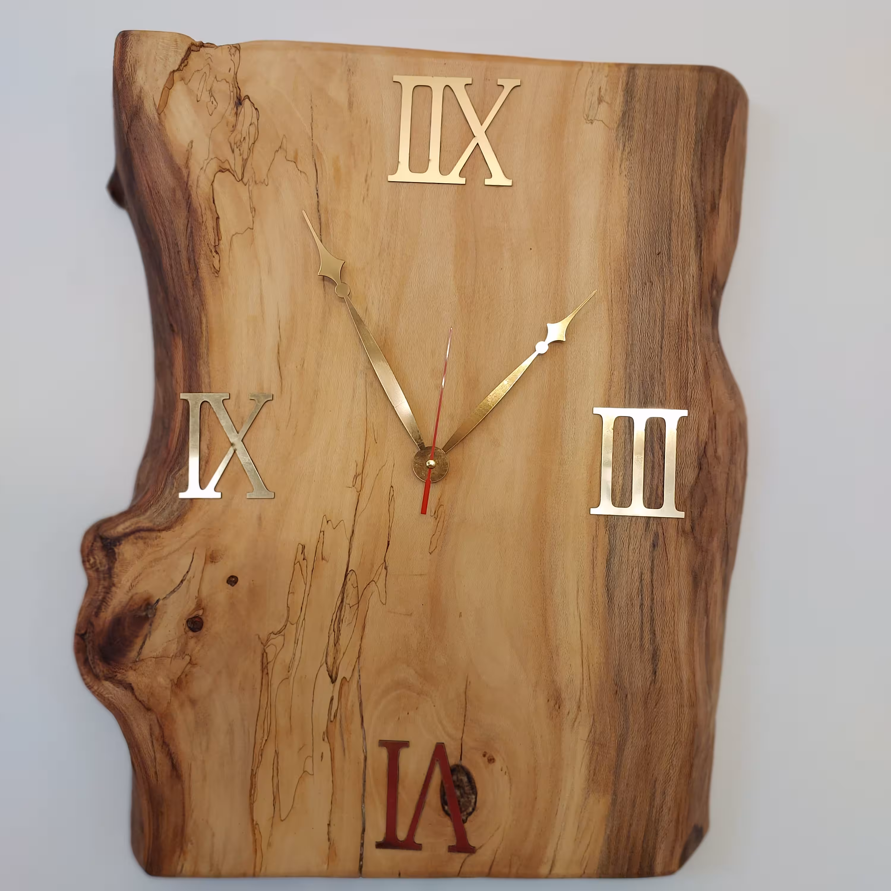 ساعت دیواری چوب طبیعی