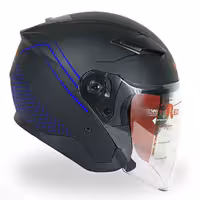 کلاه کاسکت ردلاین مدل بدون فک عینکدار کد 956-MATT-BLU | کالا مکس