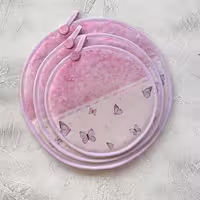 ست 3تایی دمکنی مخمل بنفشا - طرح 75