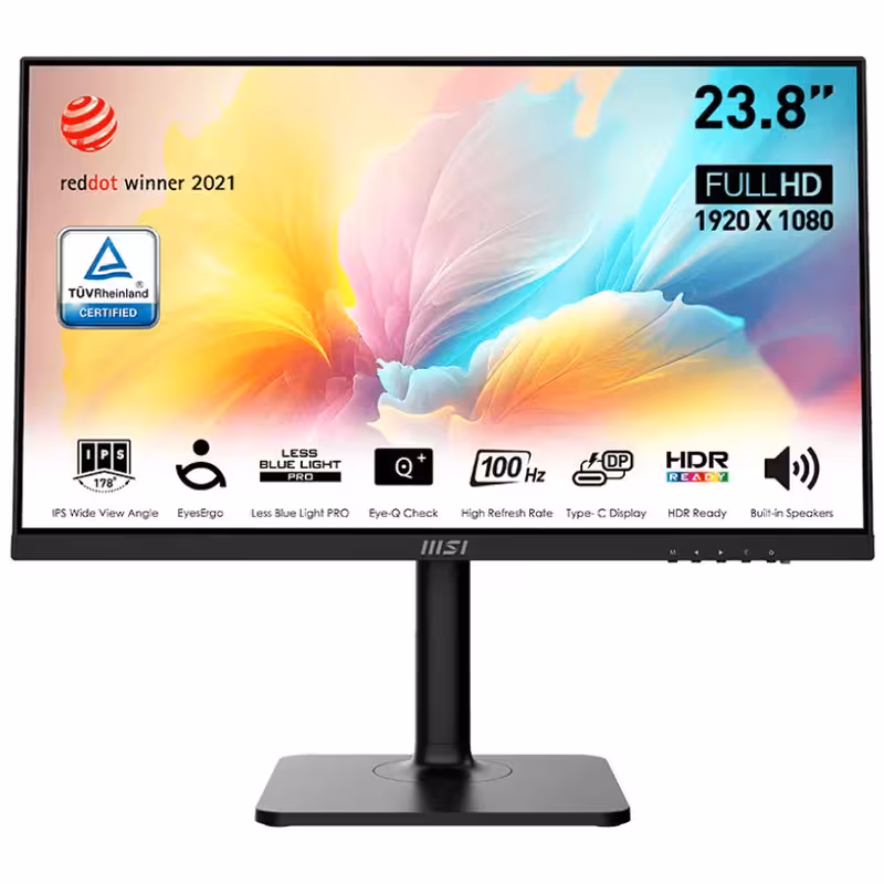مانیتور ام اس آی MSI Modern MD2412P FHD IPS LED  سایز 23.8 اینچ