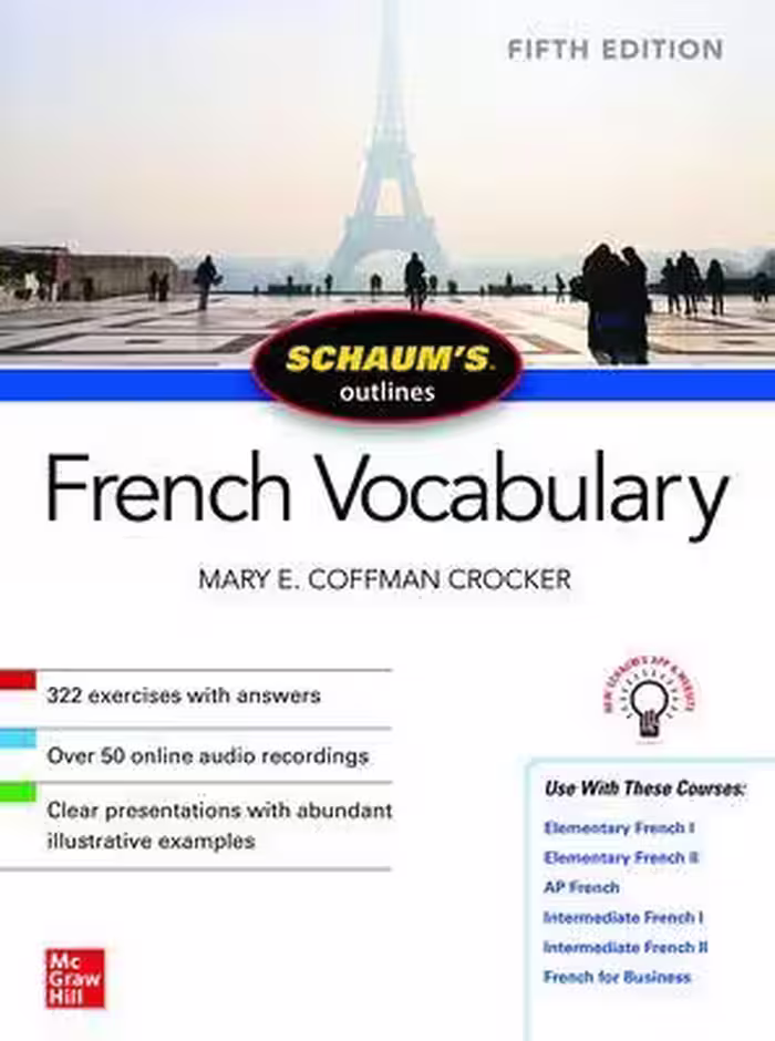 دانلود کتاب Schaum's Outline of French Vocabulary, Fifth Edition