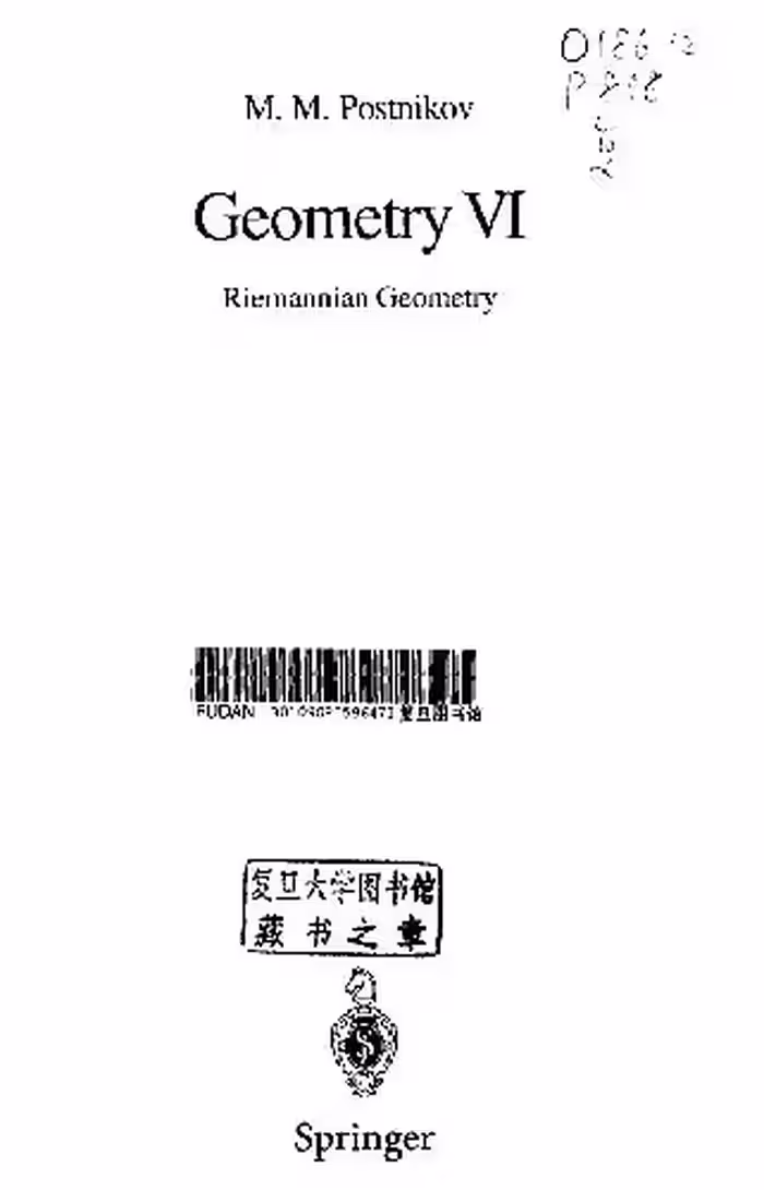 خرید و دانلود نسخه کامل کتاب Geometry VI: Riemannian Geometry