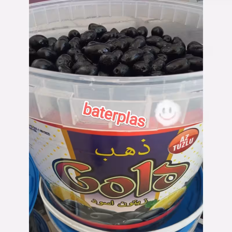 زیتون سیاه درشت کم نمک گلد سطل 9 کیلویی | amazonchi