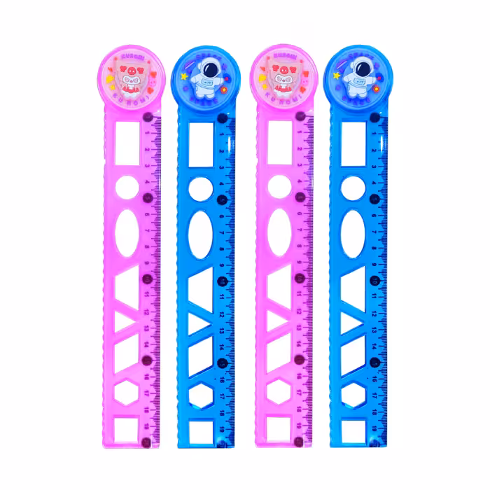 خط کش 20 سانت کرومی فضانورد چراغ دار