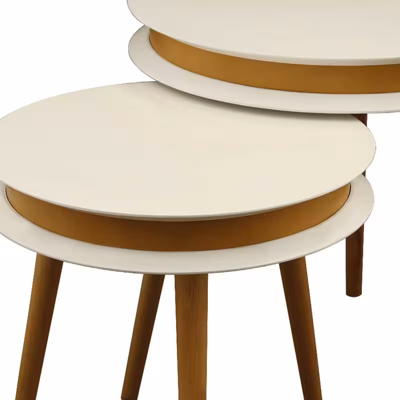 ست ميز عسلی چوبی دو تکه لوتوس کد محصول: ANGELICA-733