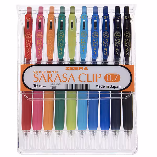 روان نویس 10 رنگ زبرا مدل Sarasa Clip | چاوه