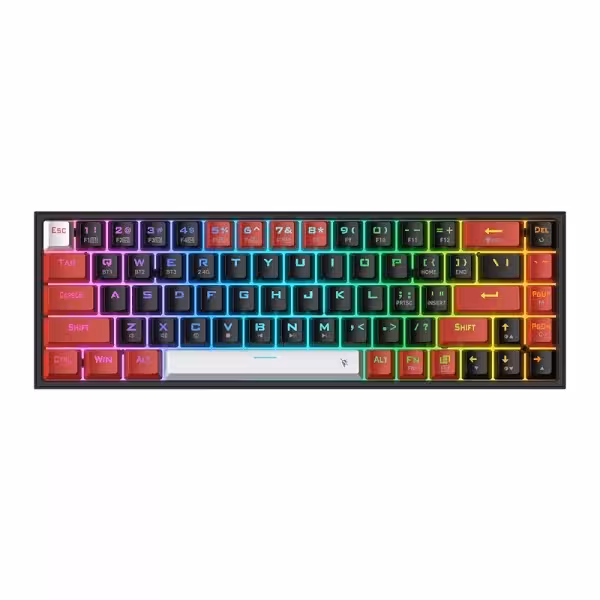 کیبورد مخصوص بازی ردراگون مدل Castor Pro K631RGB-PRO-BRW