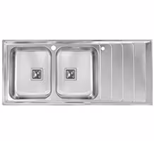 سینک توکار اخوان مدل 504S لگن راست چپ