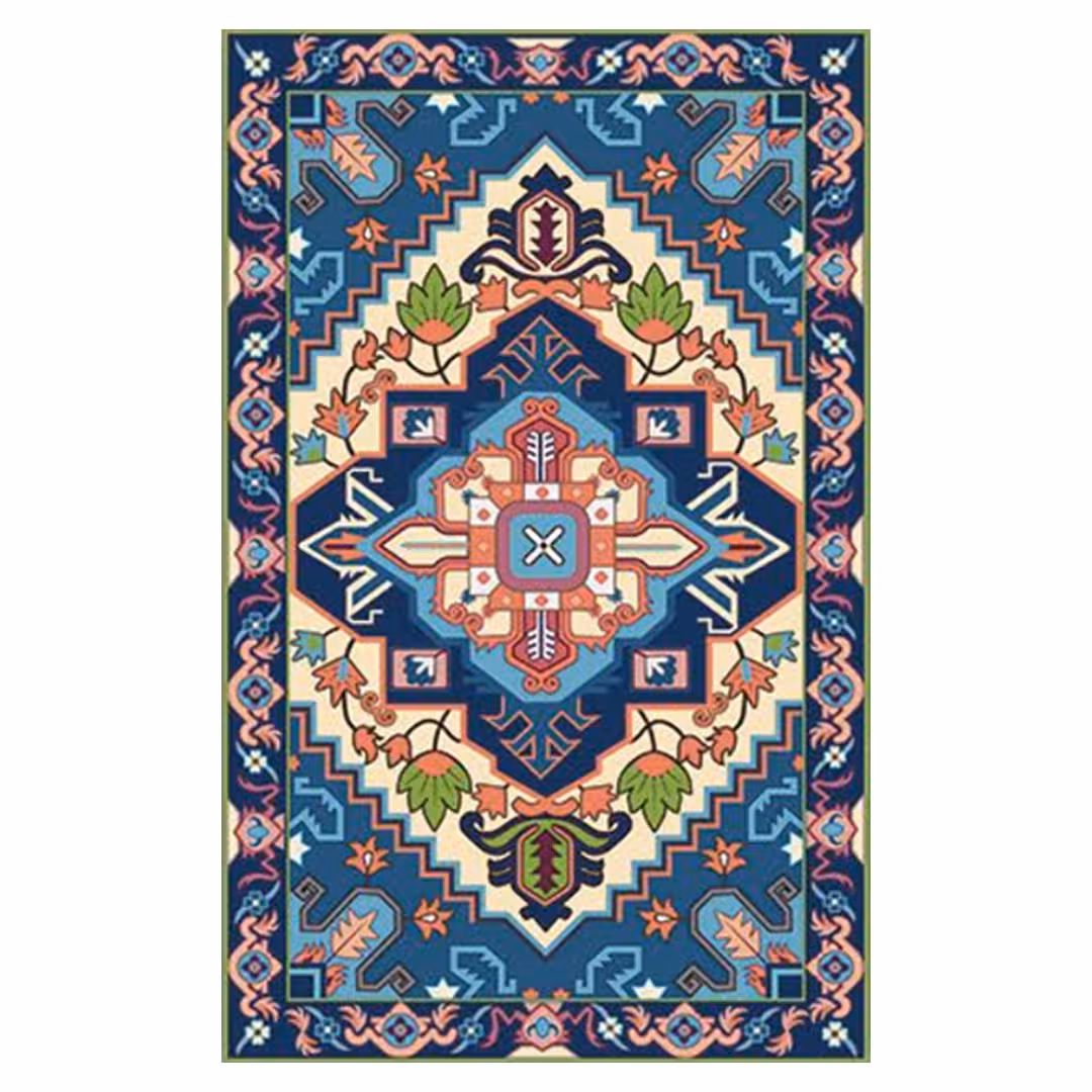 فرش مخمل هازان ترک طرح سنتی کد O163