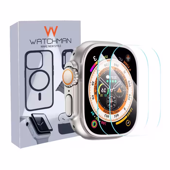 محافظ صفحه نمایش شیشه ای واچ من مدل SH-WM مناسب برای ساعت هوشمند ویرفیت S8 ULTRA MAX / N8 ULTRA PLUS / K8 ULTRA PLUS بسته دو عددی