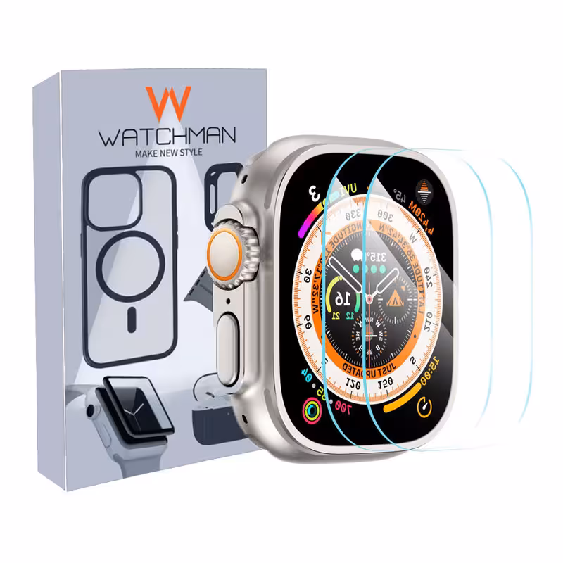محافظ صفحه نمایش شیشه ای واچ من مدل SH-WM مناسب برای ساعت هوشمند ویرفیت S8 ULTRA MAX / N8 ULTRA PLUS / K8 ULTRA PLUS بسته دو عددی