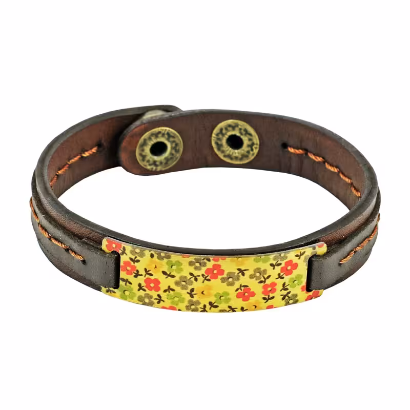 دستبند چرمی اچ آر دیزاین مدل BR34D5 سایز L کدm5482