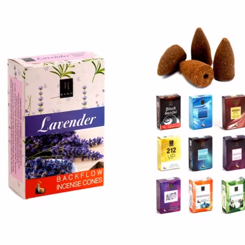 عود آبشاری RAMO  بسته 10 عددی ادکلنی و گیاهی 