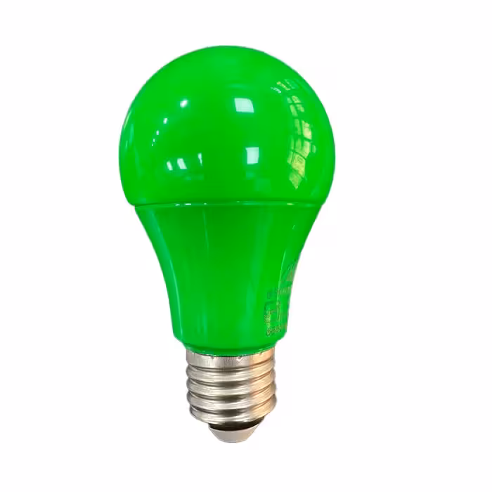 لامپ 9 وات LED رنگی سبز پارس پریا