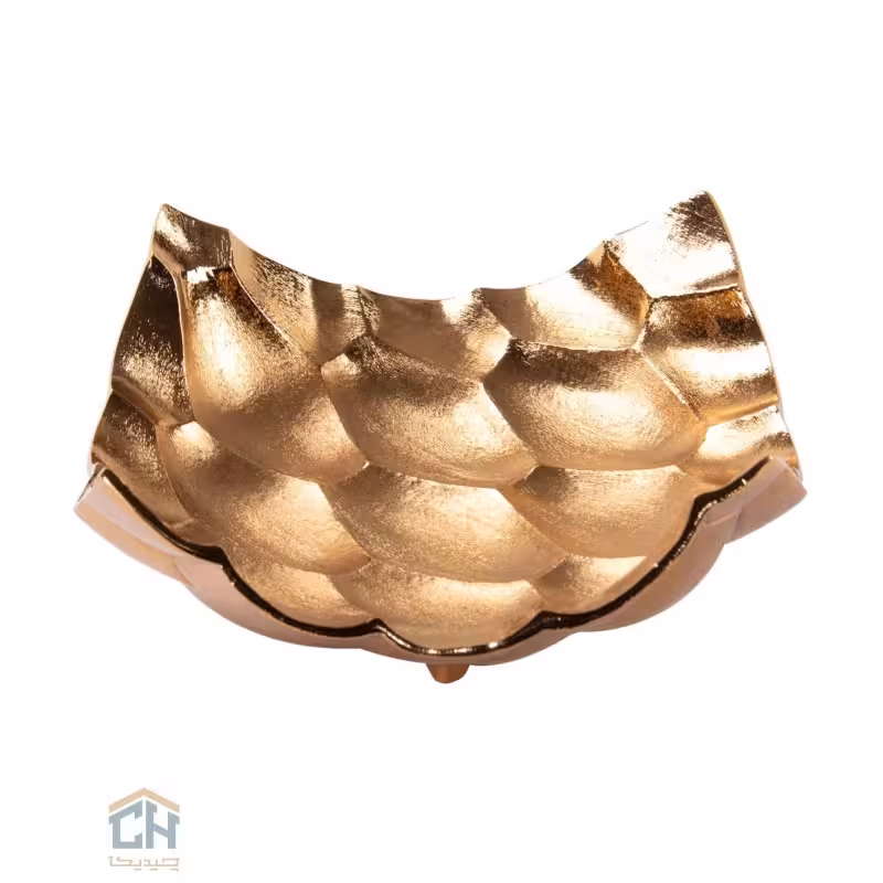 میوه خوری مربع آلومینیوم طلایی گلدکیش مدل GK817341-1