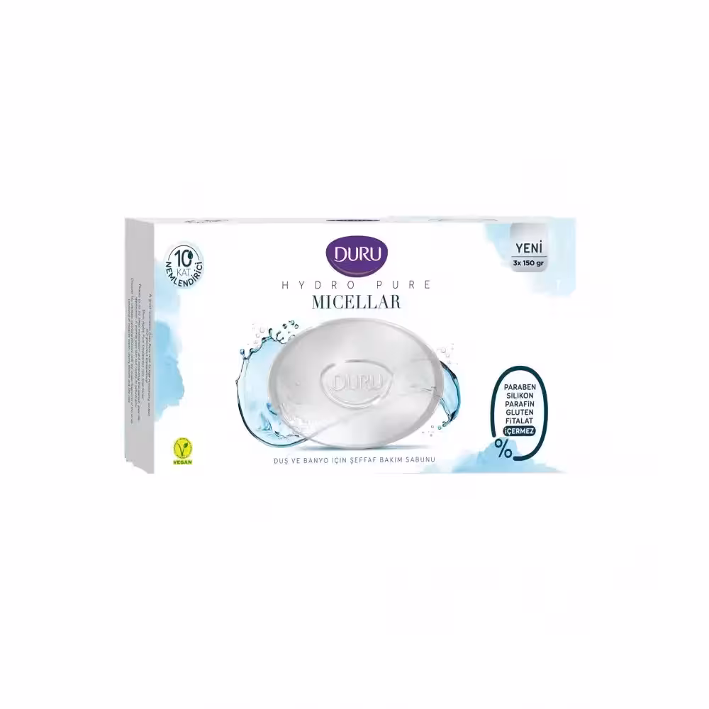 صابون آبرسان دورو Duru مدل Micellar بسته 3 عددی