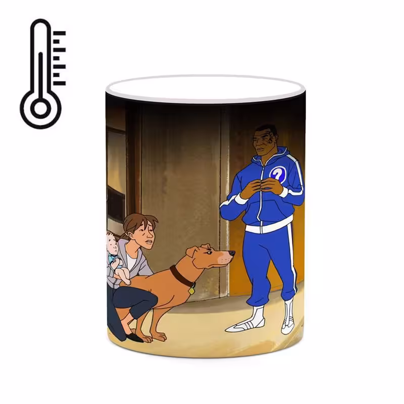 ماگ حرارتی چیتوکالا مدل کارتون Mike Tyson Mysteries کد mgh22745