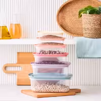 ست 6 عددی ظروف نگهدارنده کاراجا مدل مات