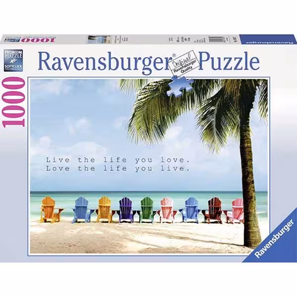 پازل 1000 قطعه Ravensburger طرح طوری زندگی کن که دوست داری
