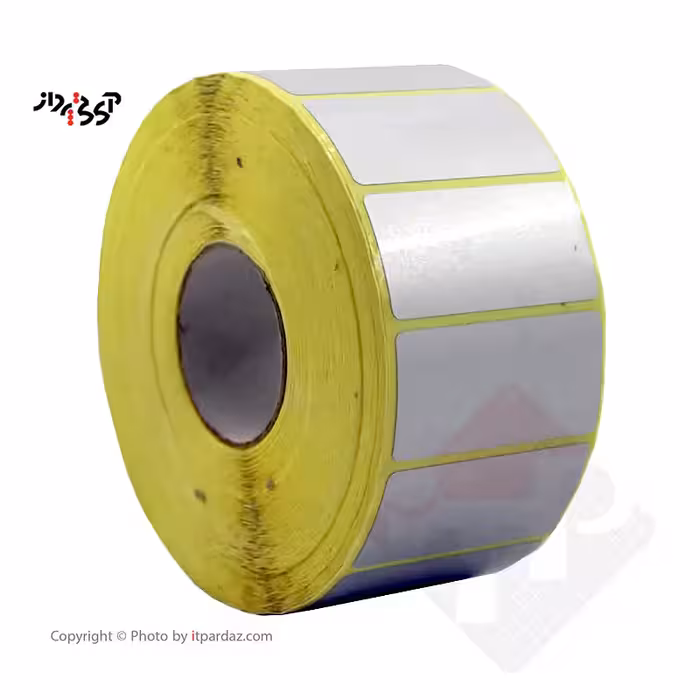 برچسب پرینتر لیبل زن مدل 40*80 اموال شبرنگ تک ردیفه
