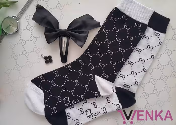 جوراب نیم ساق طرح گوچی