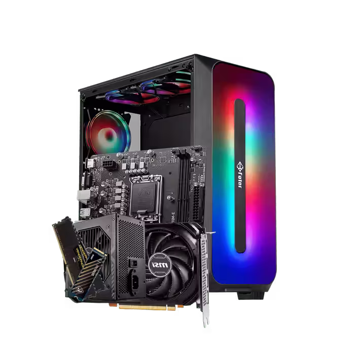 کیس آماده فاطر مدل FATER FG-530B i3-12100F 16GB 1TB HDD 500GB SSD RTX4060