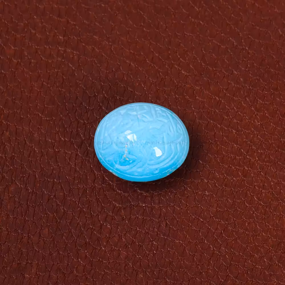 نگین فیروزه عجمی کد 30214 - جواهری مشاهیر