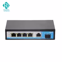 سوییچ شبکه 4 پورت HRUI مدل HR901-AFG-411S