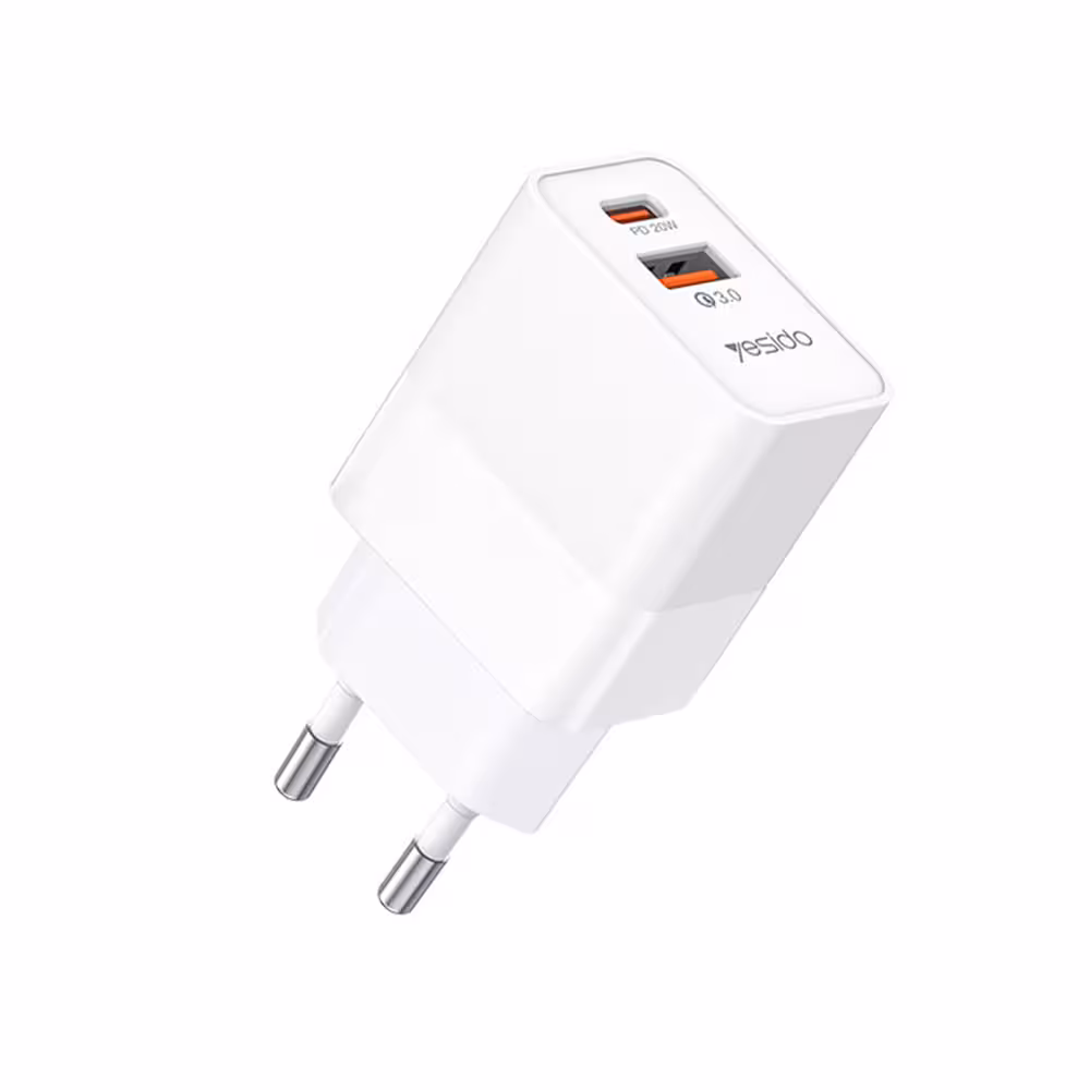 شارژر دیواری فست یسیدو YESIDO YC32 توان 20 وات PD QC3.0