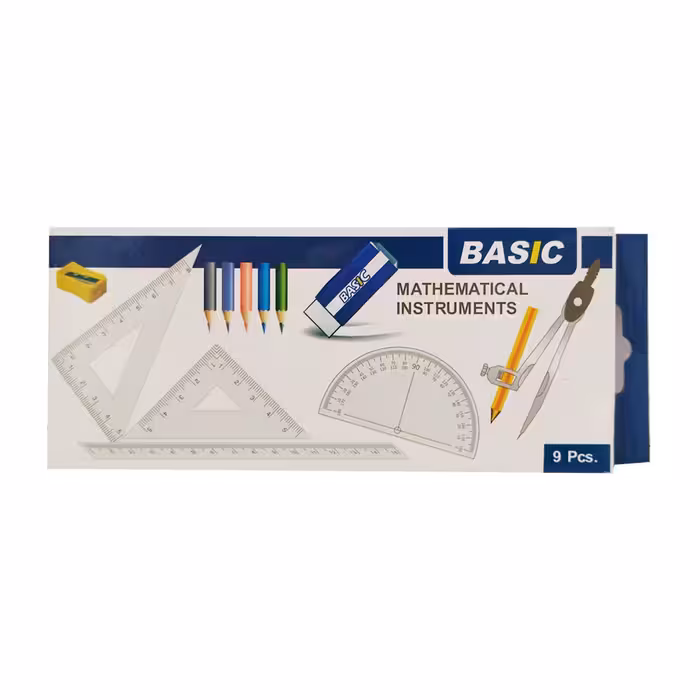 ست پرگار 9 تکه مدل Basic Mathematical