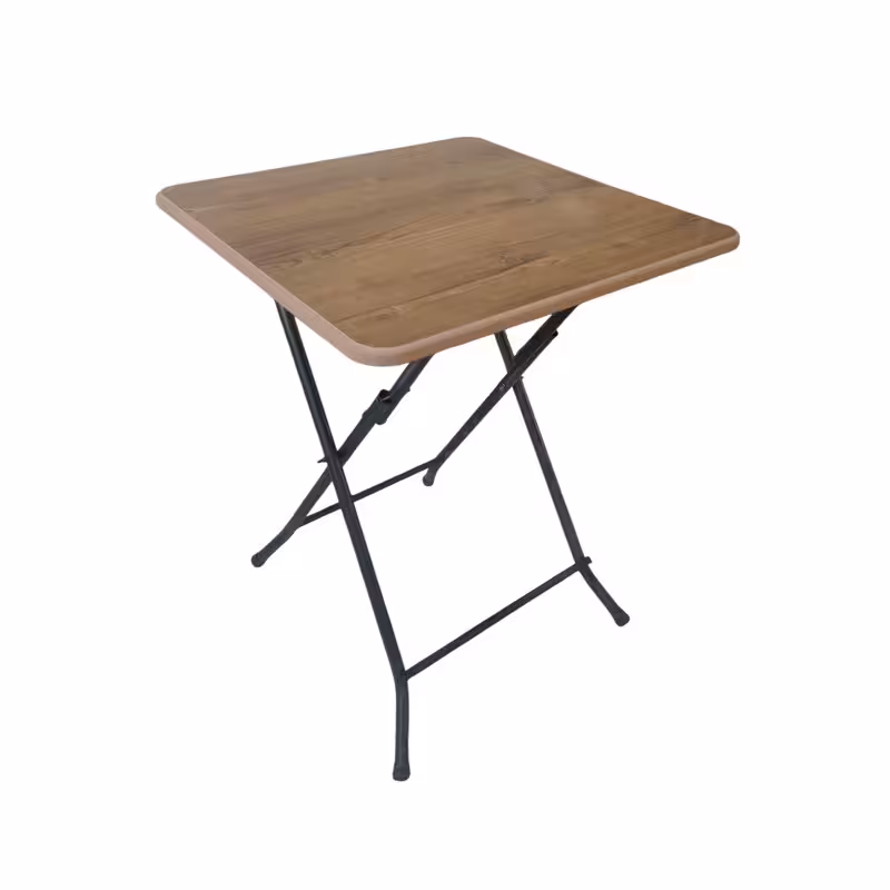 میز سفری تاشو مدل MDF  مربع سایز صفحه 60*60 سانتی متر