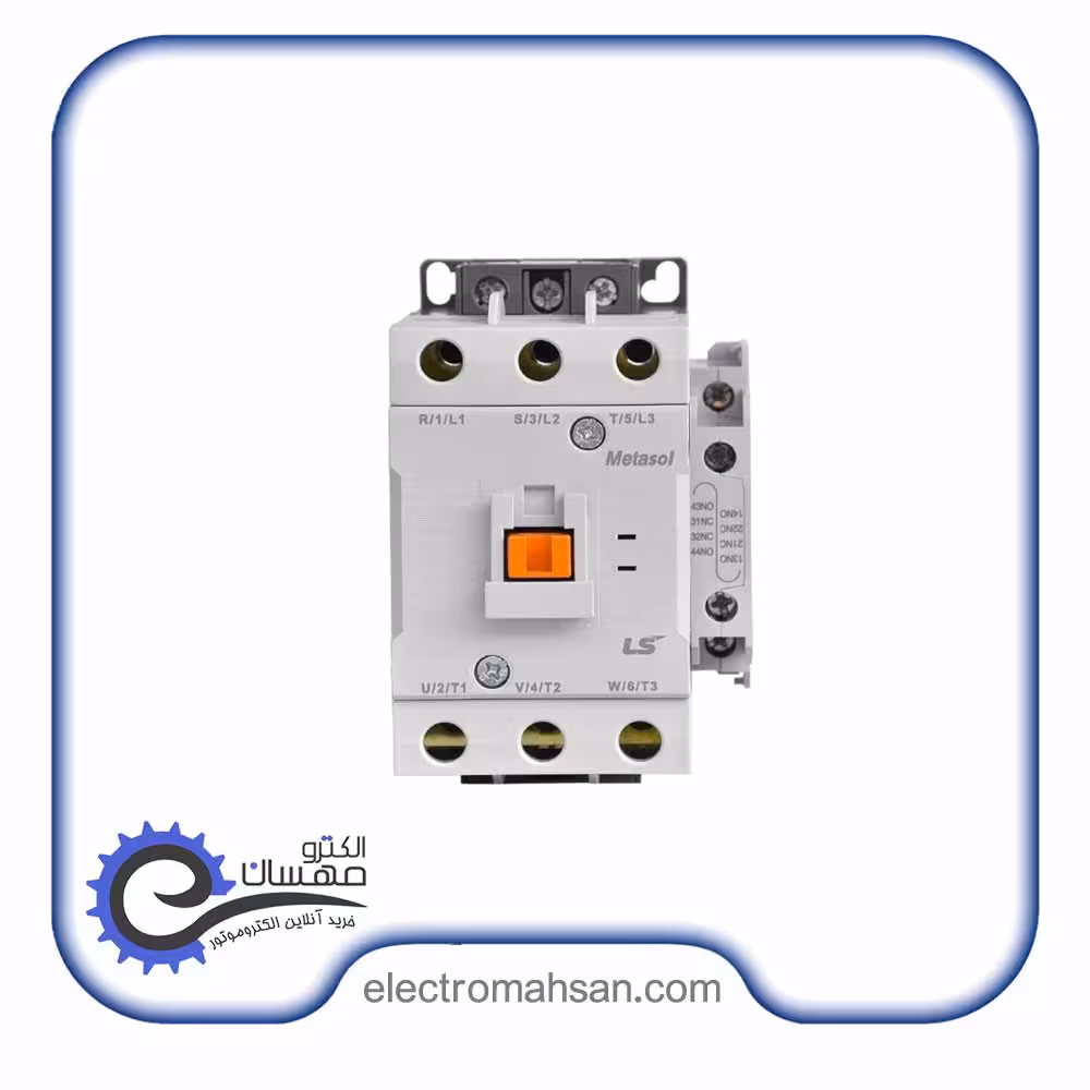 کنتاکتور ال اس 50 آمپر 22 کیلوات بوبین 220 VAC سری MC-50A ساخت کره