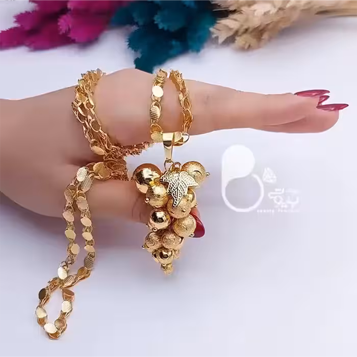 ست پلاک انگور با زنجیر 50 سانتی بحرینی