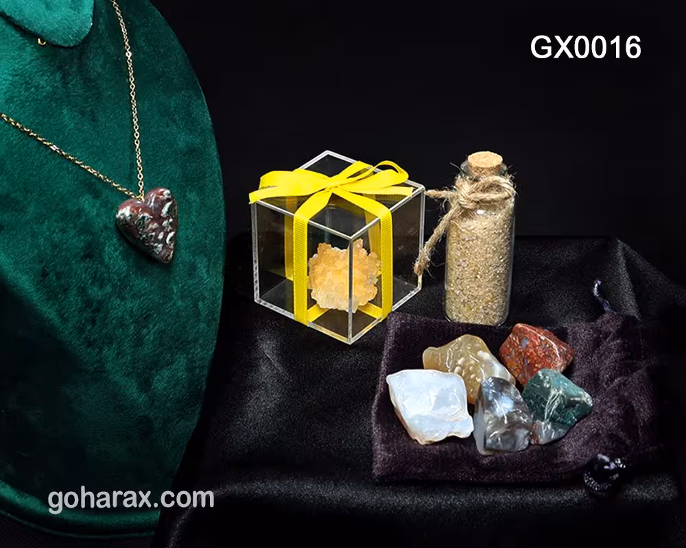 پک هدیه سنگ های زینتی و جواهرات