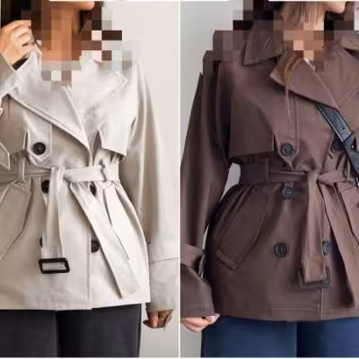 ترنج کت پاییزه کتان زارا ضخیم وارداتی شیک زنانه کد 0412