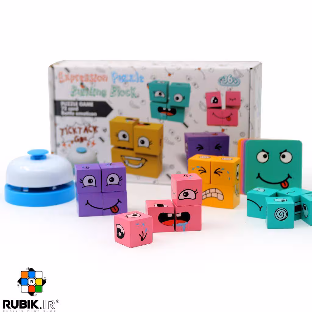 بازی تغییر چهره چهار نفره زنگ دار چوبی