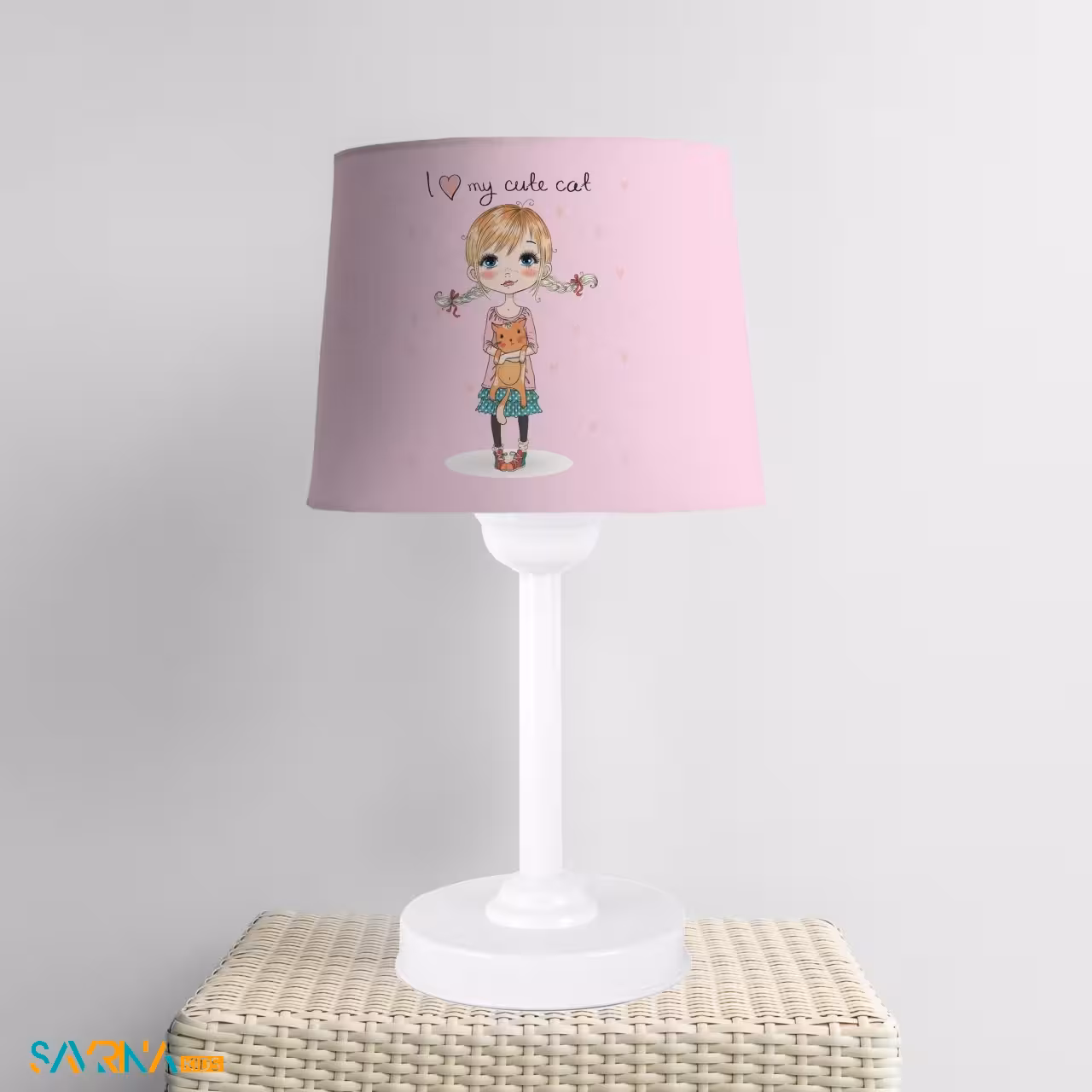 آباژور بچگانه طرح دختر باهوش کد AS1743