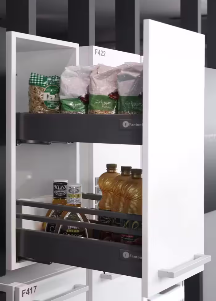 سوپر لردر دو طبقه بلند و کوتاه زیر صفحه دبل باکس با عرض آزاد و عمق 30 تا 50 فانتونی مدل F416 تا F420