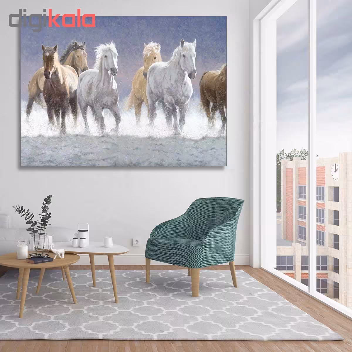 تابلو شاسی گالری استاربوی طرح اسب مدل هنری 496