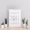 تابلو مدل دکوراتیو VOGUE کدS1420-w