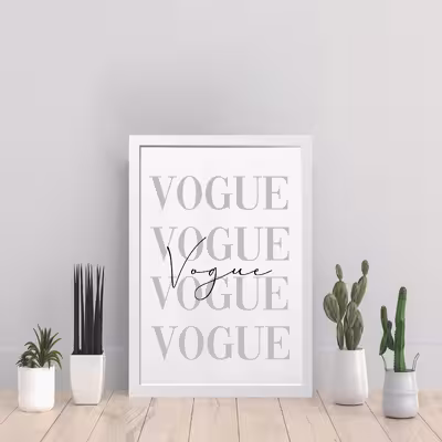 تابلو مدل دکوراتیو VOGUE کدS1420-w