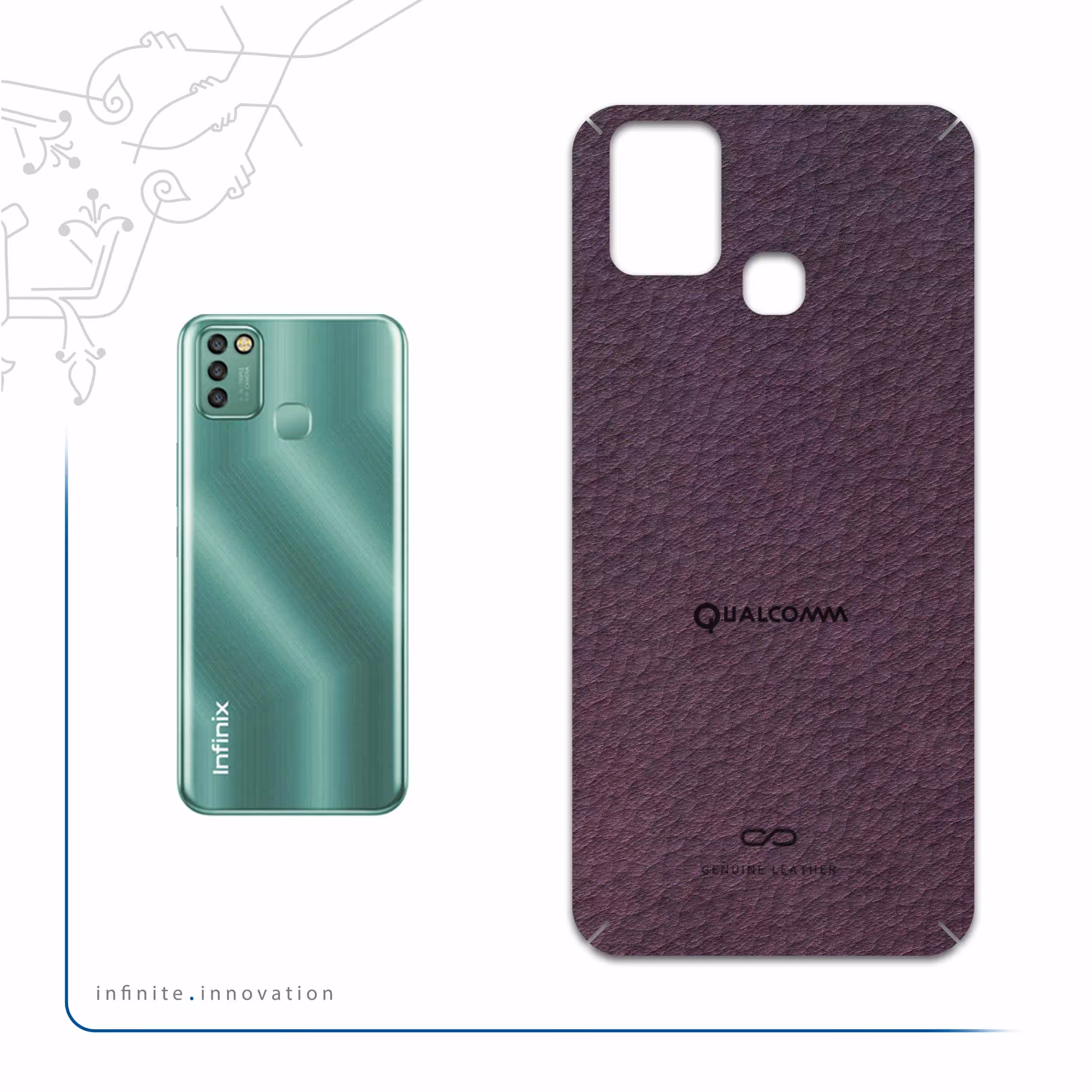 برچسب پوششی ماهوت مدل PL-QLQM مناسب برای گوشی موبایل اینفینیکس Smart 6 X657B