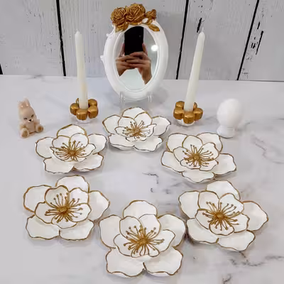 قالب شمع مدل گل نیلوفر