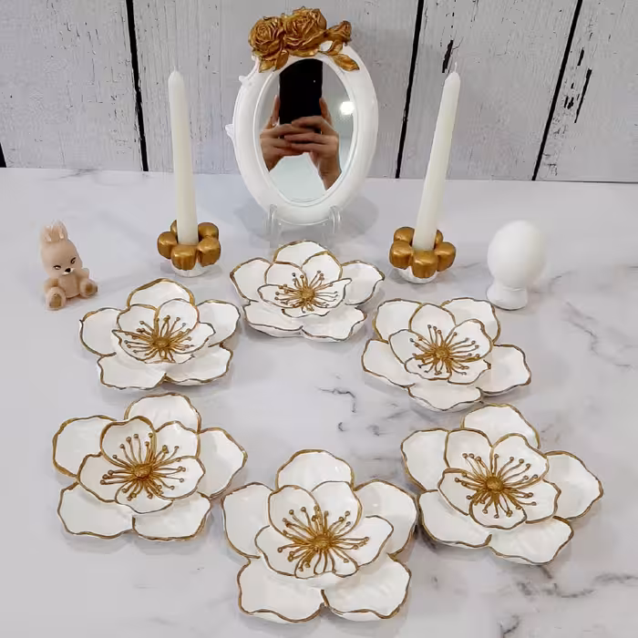 قالب شمع مدل گل نیلوفر