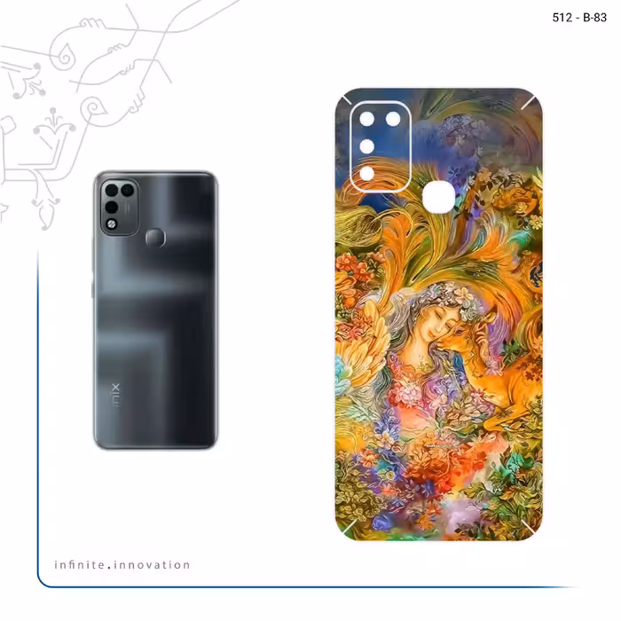 برچسب پوششی ماهوت مدل Persian miniature 3 مناسب برای گوشی موبایل اینفینیکس Hot 11 Play