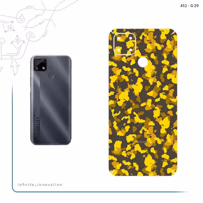 برچسب پوششی ماهوت مدل Yellow Infantry Army مناسب برای گوشی موبایل ریلمی C25s