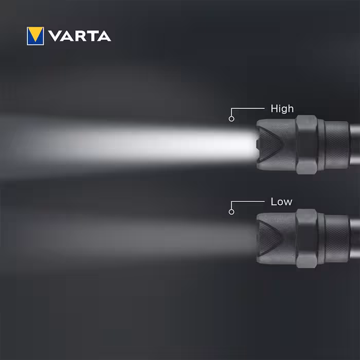 چراغ قوه دستی وارتا مدل F20 PRO به همراه باطری مجموعه 3 عددی