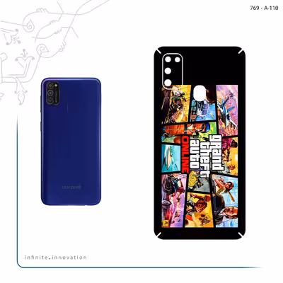 برچسب پوششی ماهوت مدل GTA Online Game Series مناسب برای گوشی موبایل سامسونگ Galaxy M21