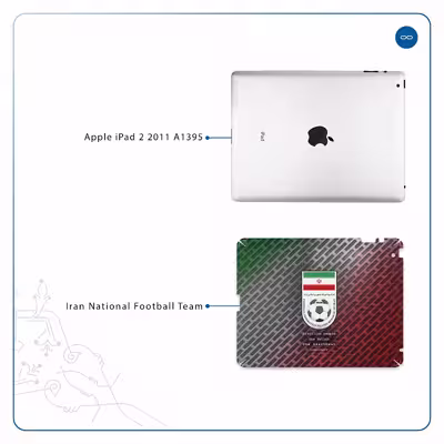برچسب پوششی ماهوت مدل Iran-National-Football-Team مناسب برای تبلت اپل iPad 2 2011 A1395